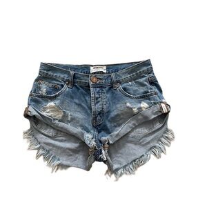 One Teaspoon Bandit distressed Shorts Size 26